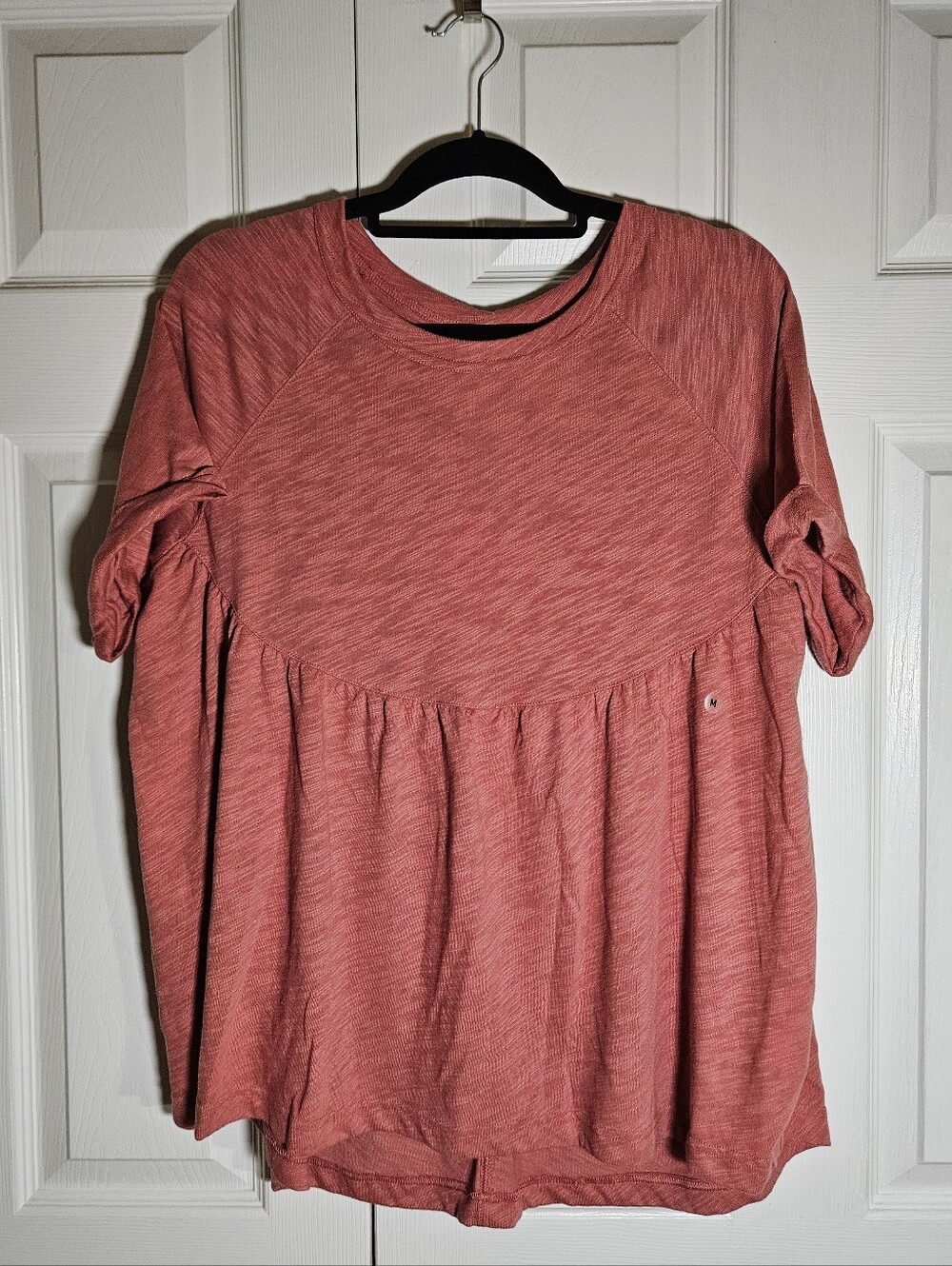 NWT American Eagle Terracotta Slub Knit Babydoll Top